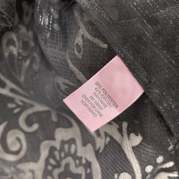 Calypso St. Barth Medium Gray Artsy Art to Wear Textured Side Slit Sheer Top - Picture 9 of 11